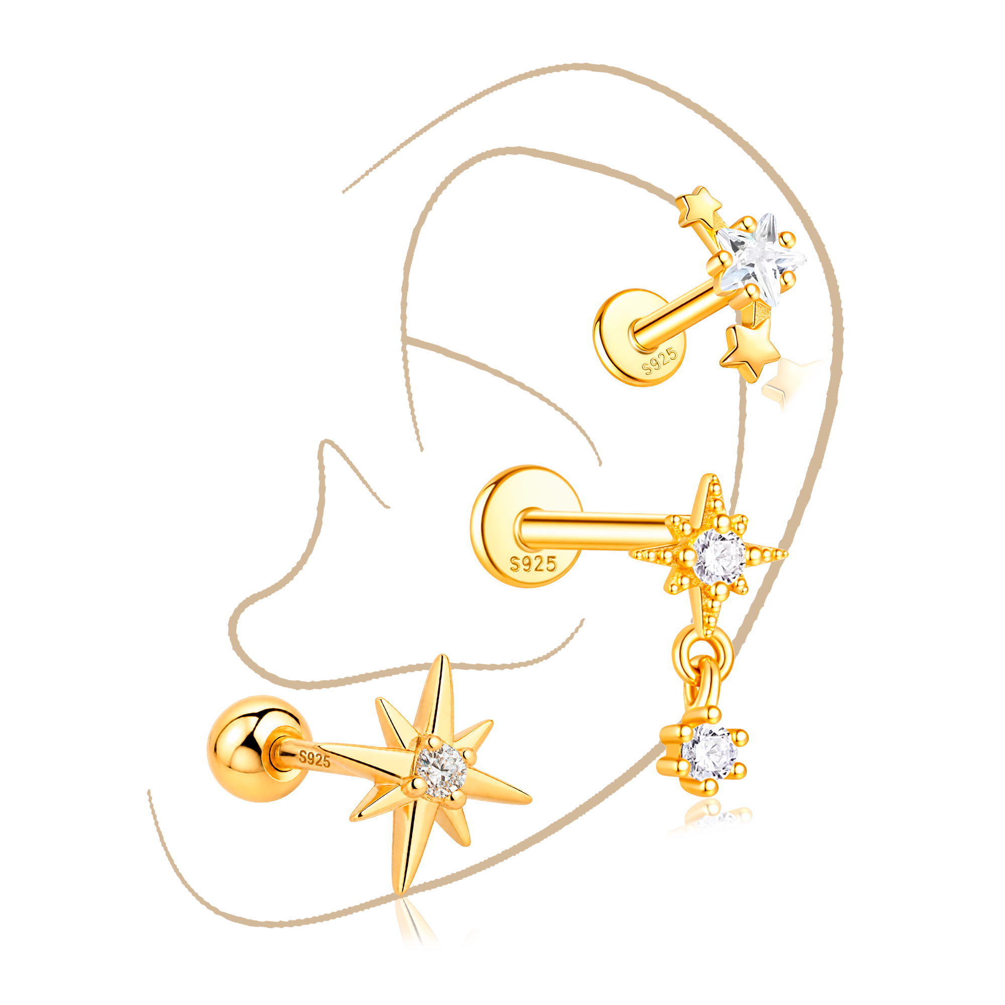 Set Stars Oro