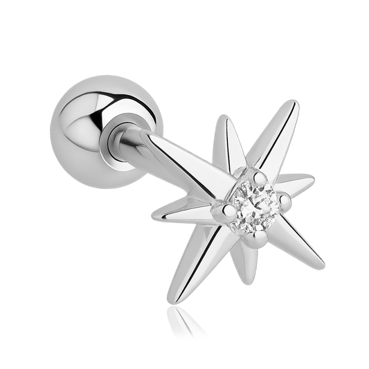 Pendiente Mini Stella Plata