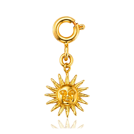 Charm Mini Sun Face Oro