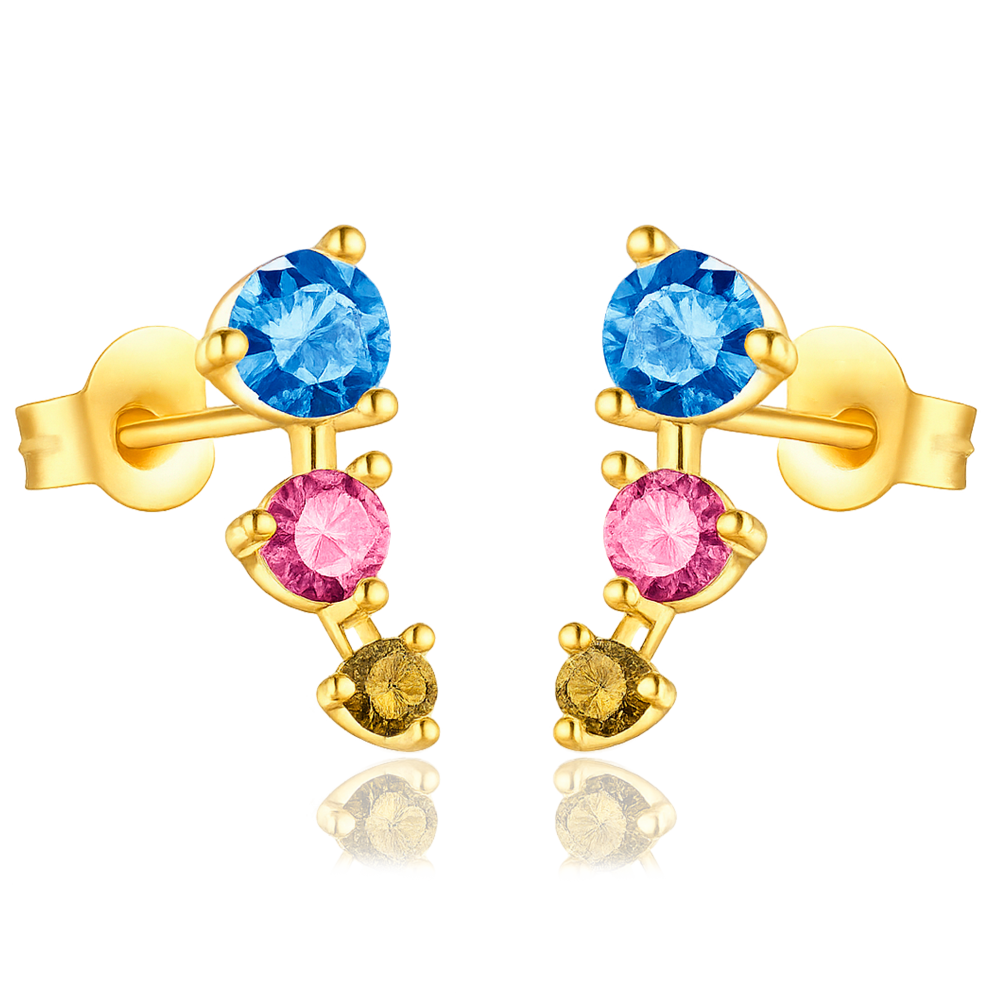 Pendientes Prisma Oro