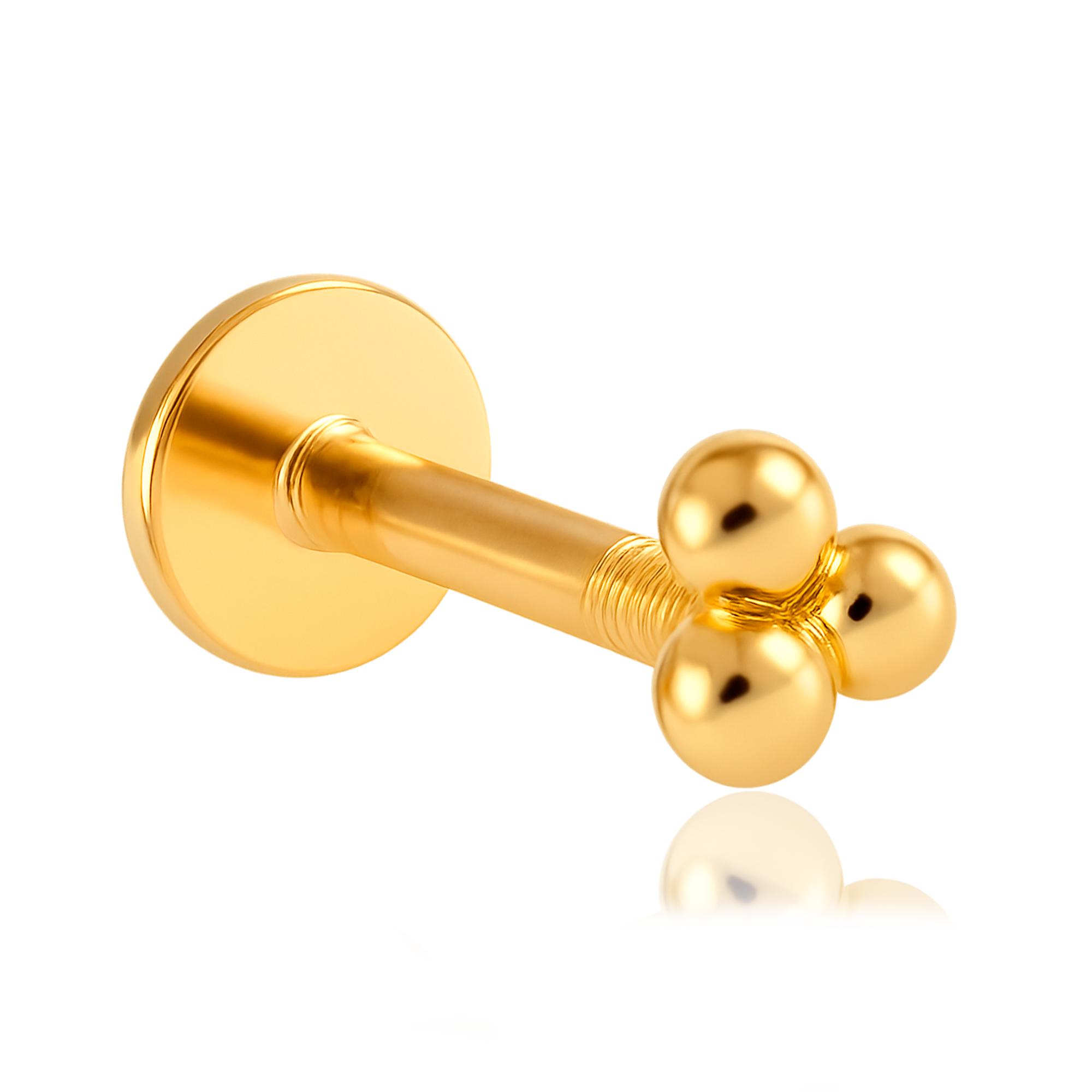 Pendiente Tres Bolitas Oro