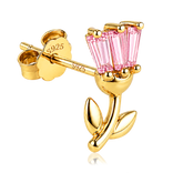 Pendiente Tulipán Rosa Oro