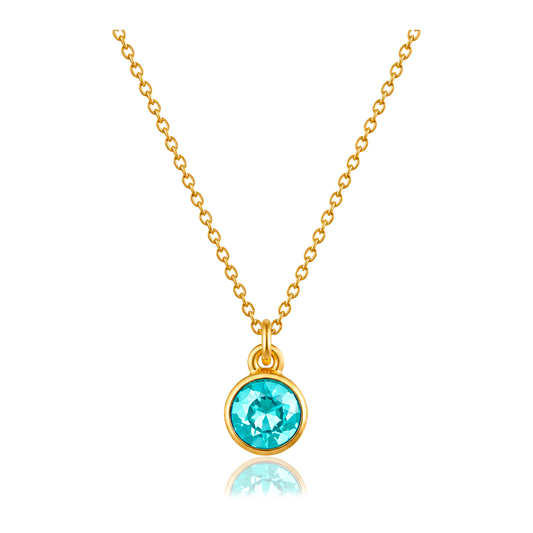 Collar Turquesa Dot Oro