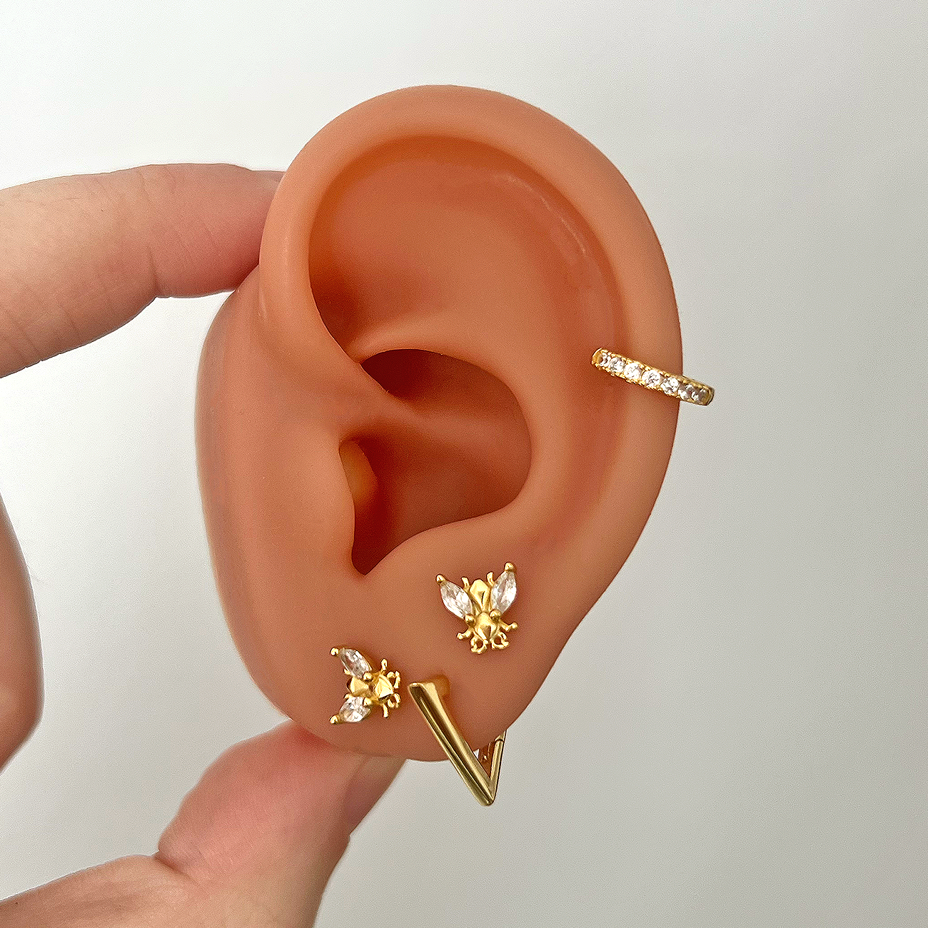 Aros Triángulo Oro