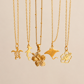 Collar Mini Tiburón Martillo Oro