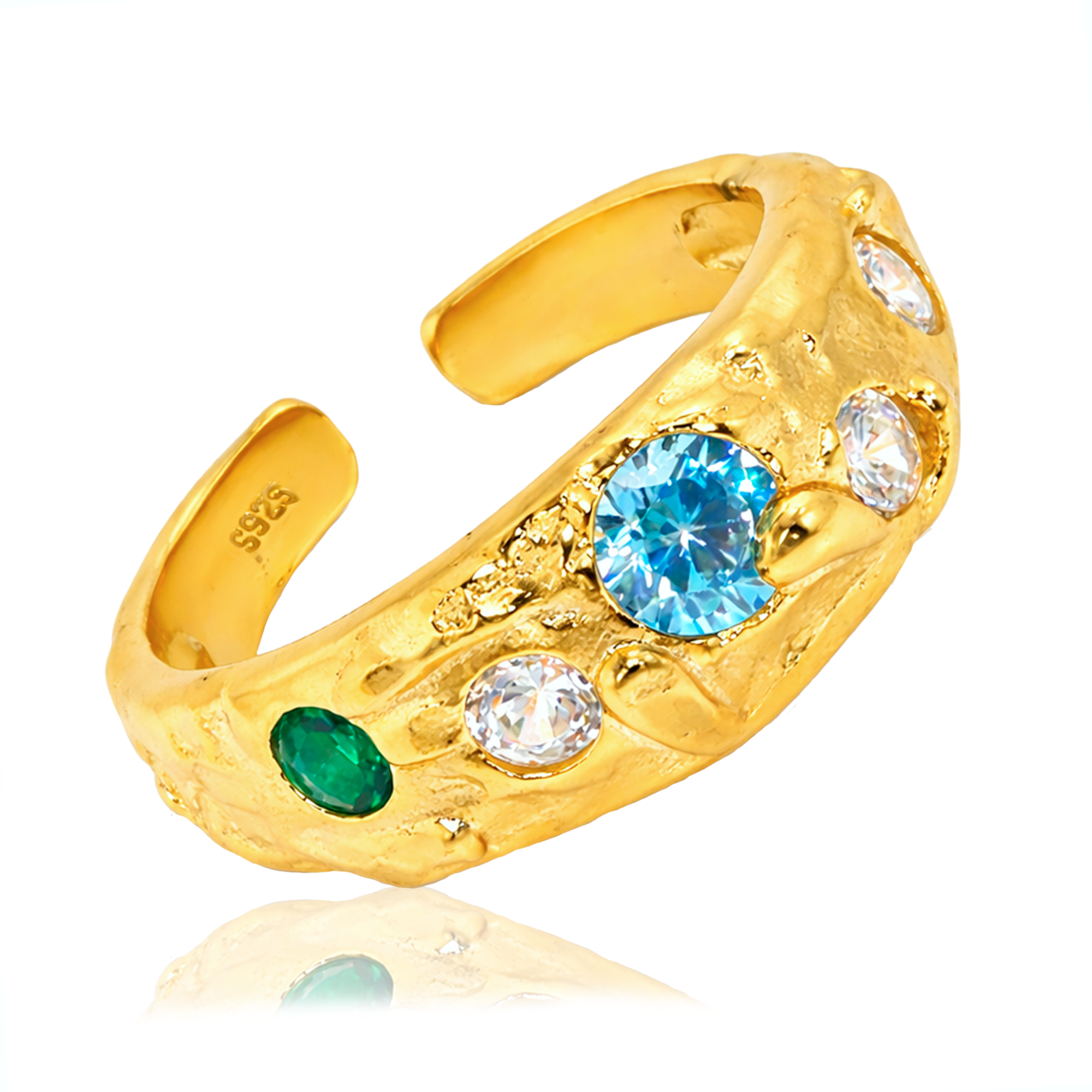 Anillo Veyra Blue Oro