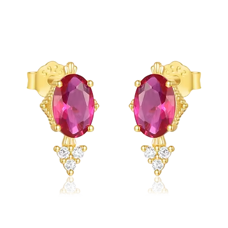 Pendientes Zhara Pink Oro