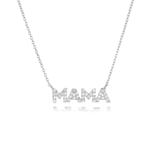 Collar Shiny Mama Plata