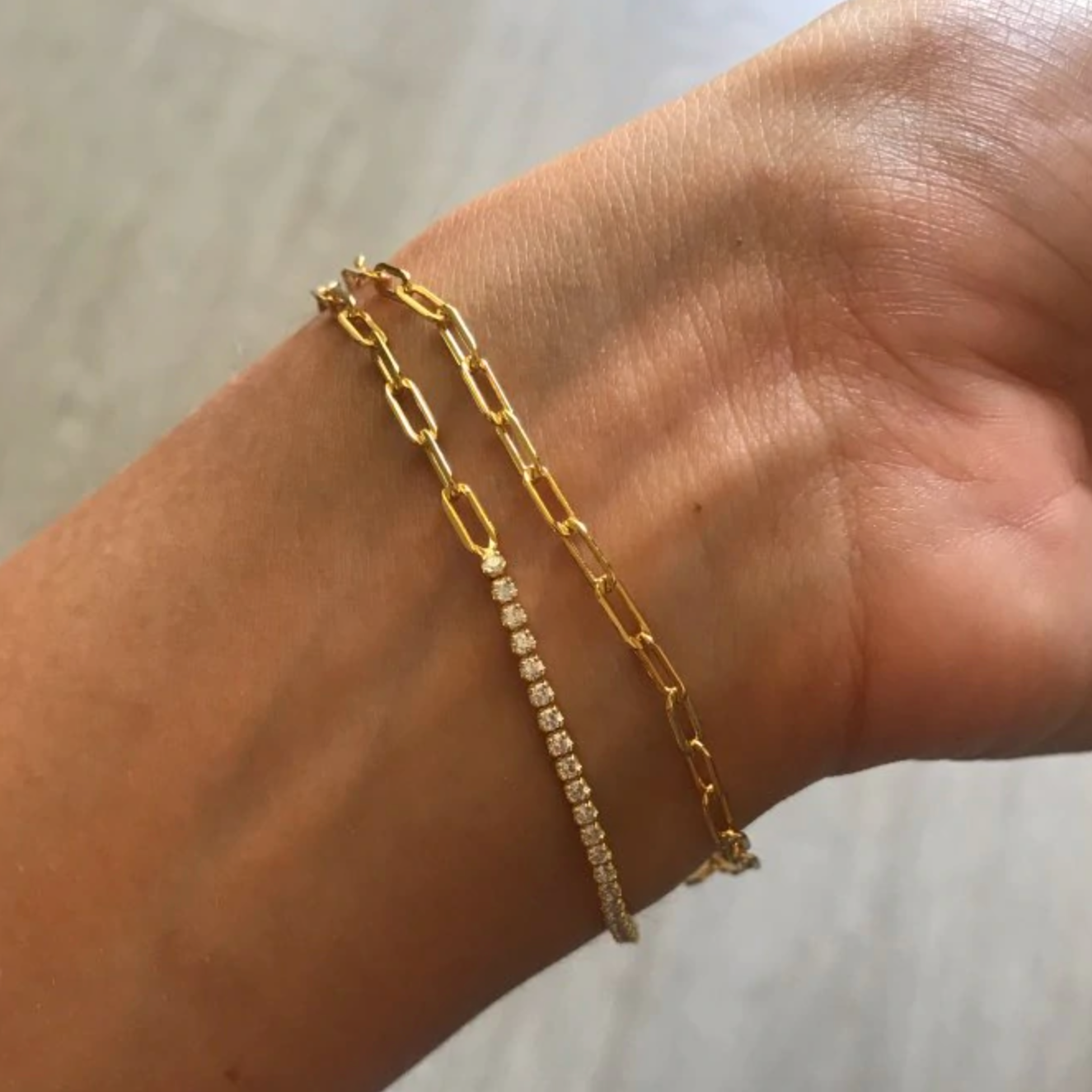 Pulsera White Luxury Oro