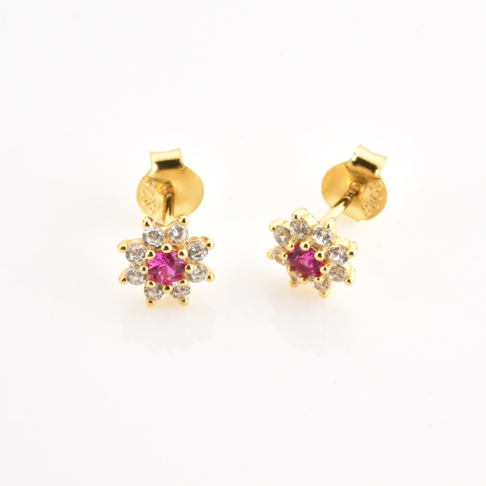 Pendientes Sunflower Rosa