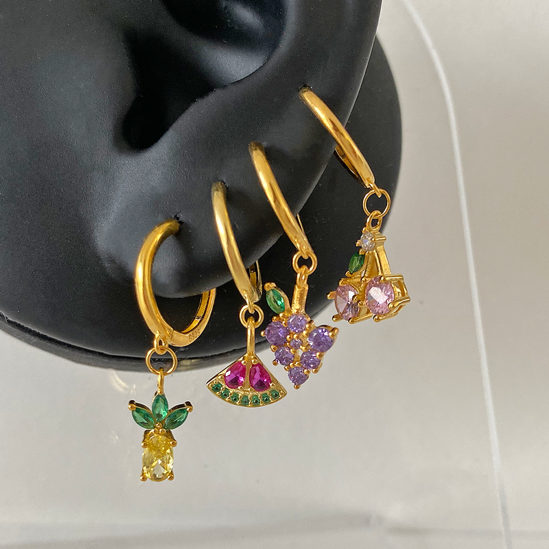 Aros Uvas Oro