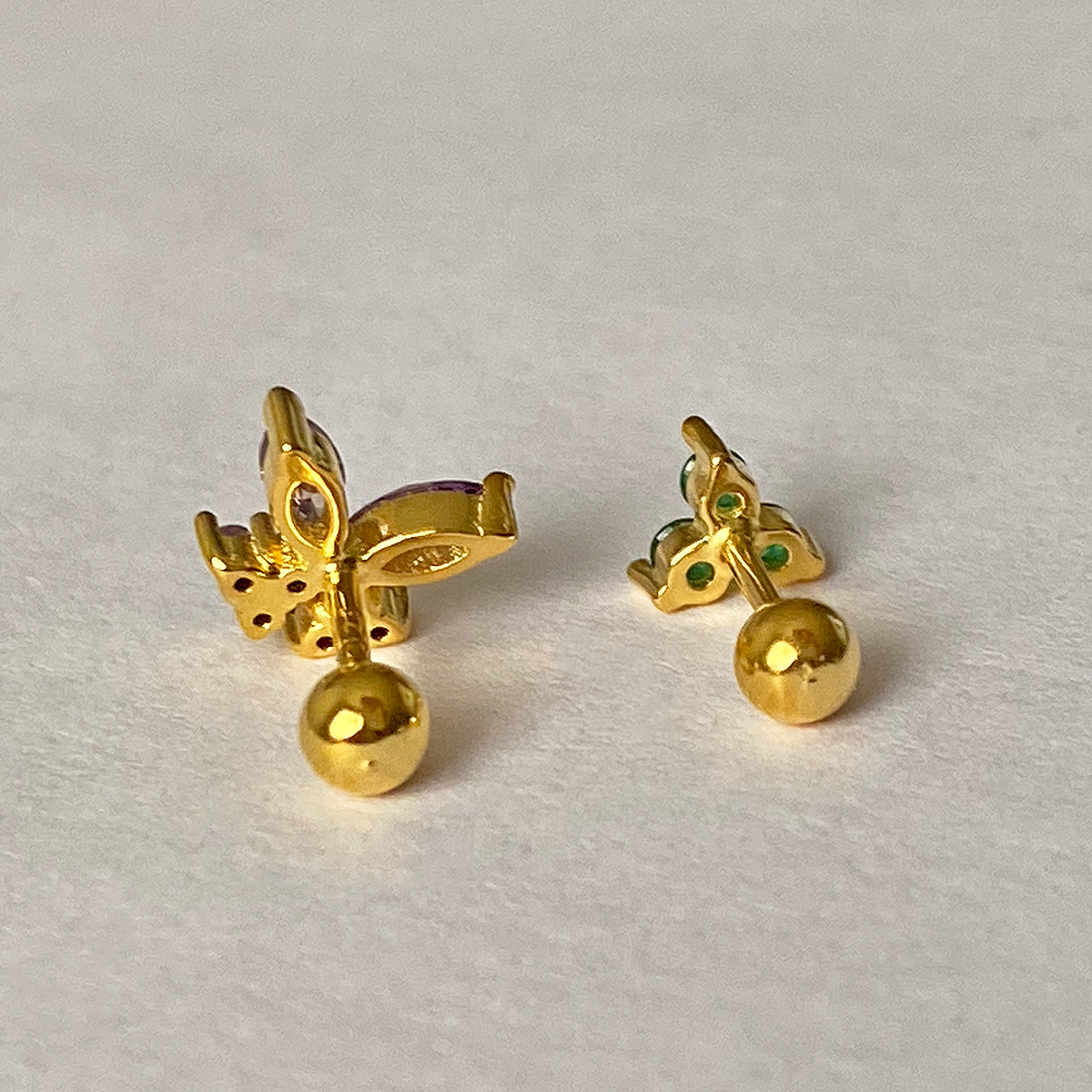 Pendiente Trébol Verde