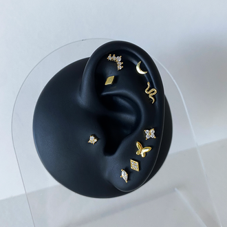 Pendiente Mini Mariposa Oro