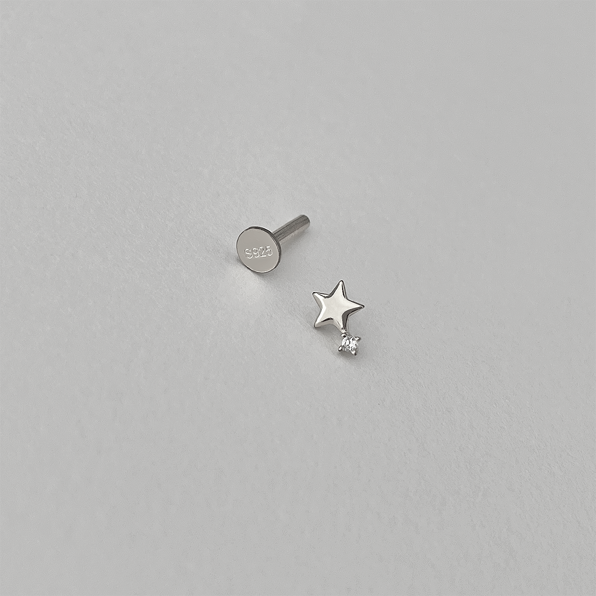 Pendiente Polaris Plata