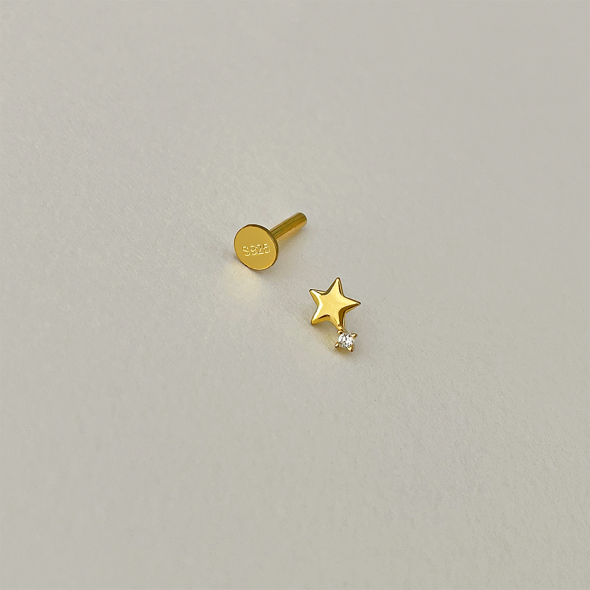 Pendiente Polaris Oro