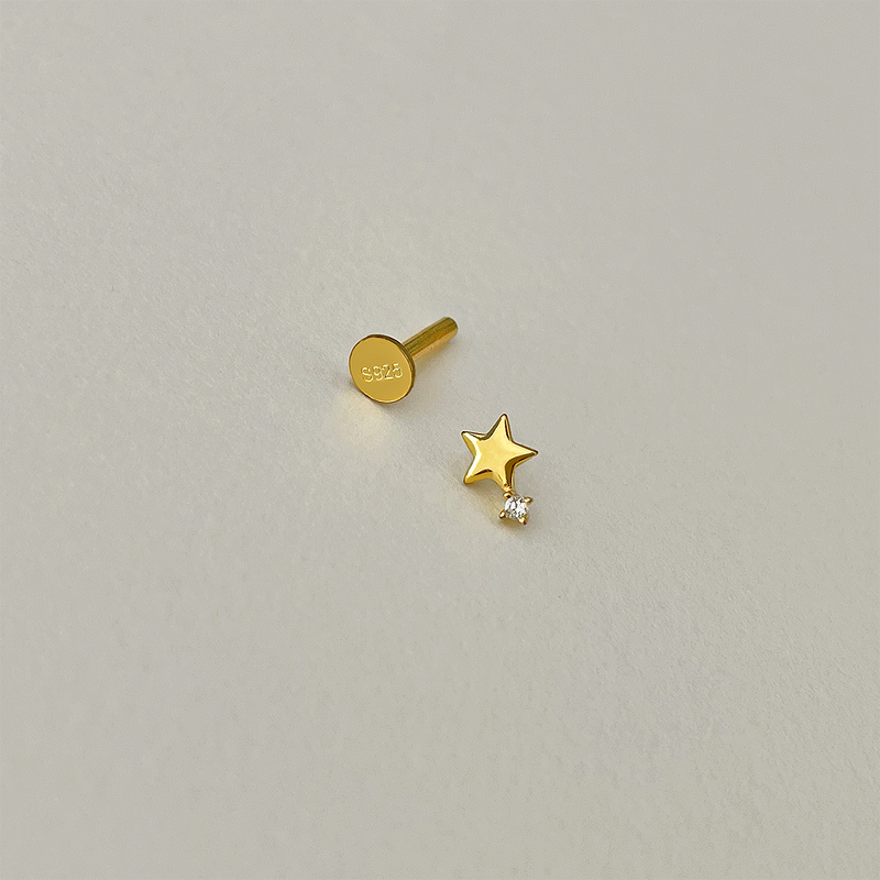 Pendiente Polaris Oro