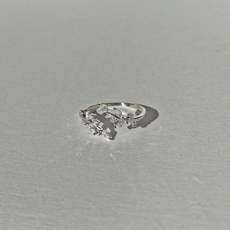 Anillo Leaves Plata