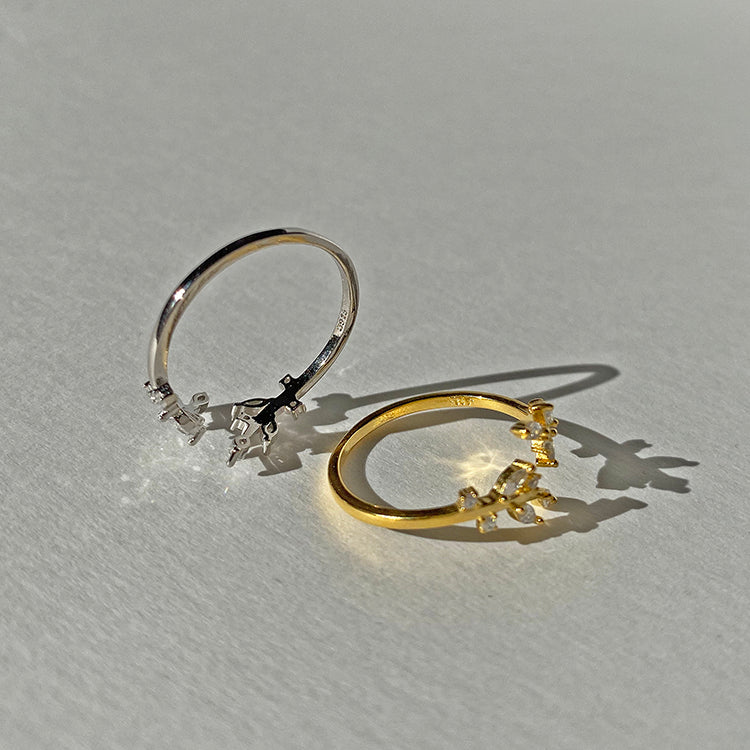 Anillo Leaves Plata