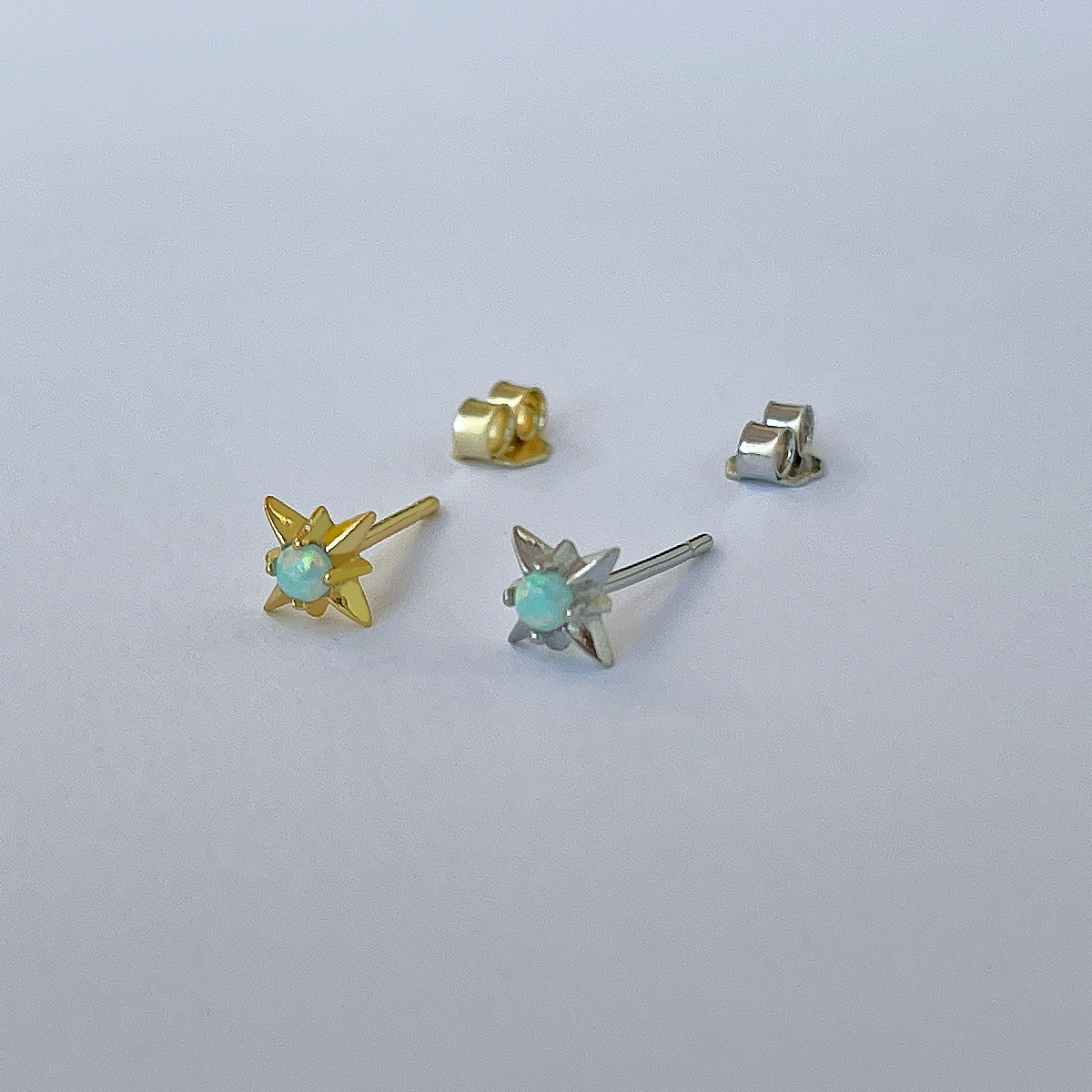 Pendiente Stella Ópalo Oro