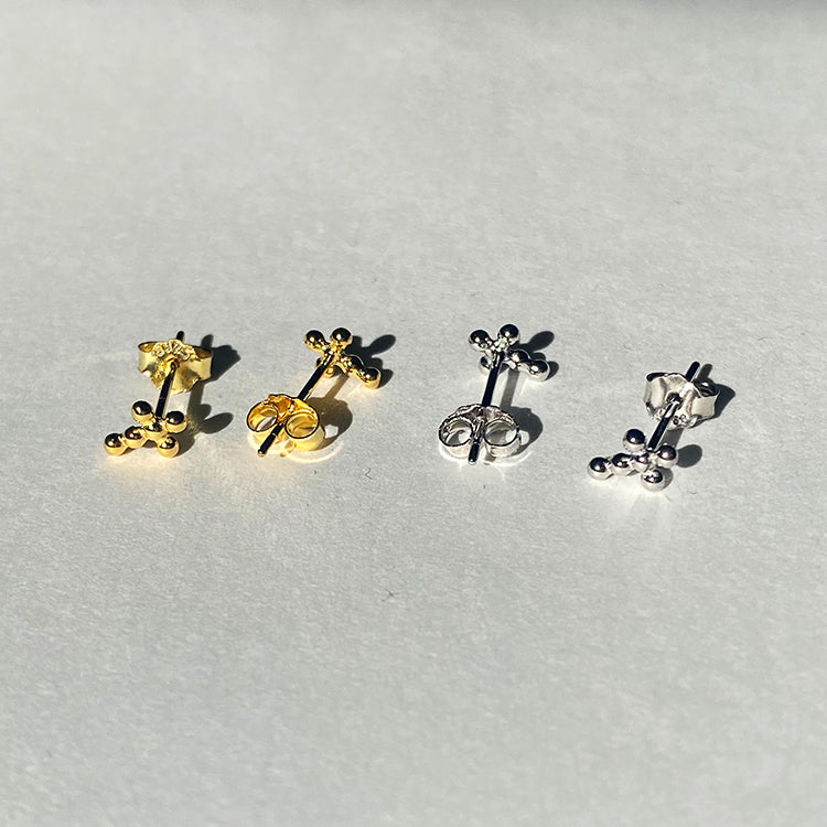 Pendiente Mini Cruz Oro