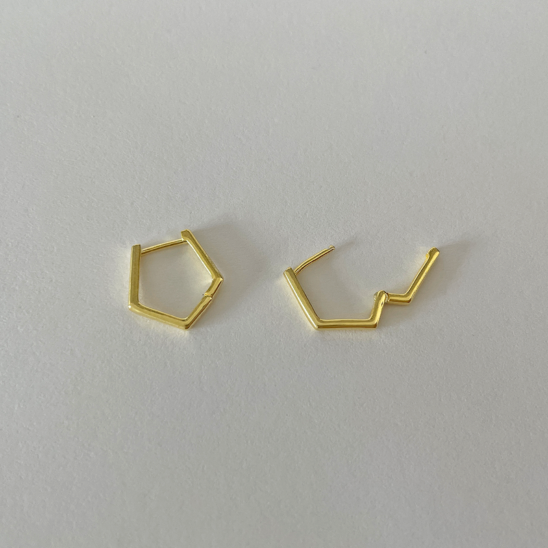 Aros Pentágono Oro
