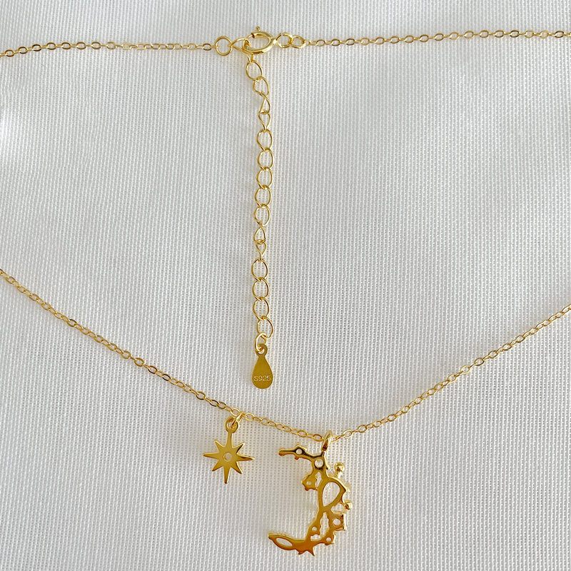 Collar Luna y Estrella Oro