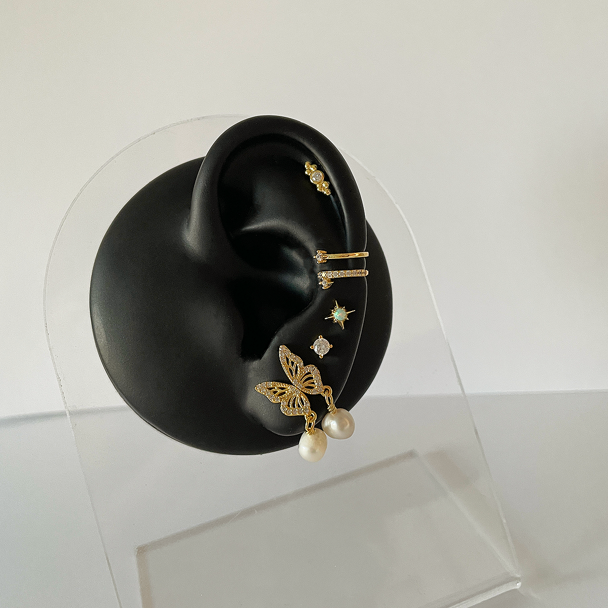 Pendiente Stella Ópalo Oro