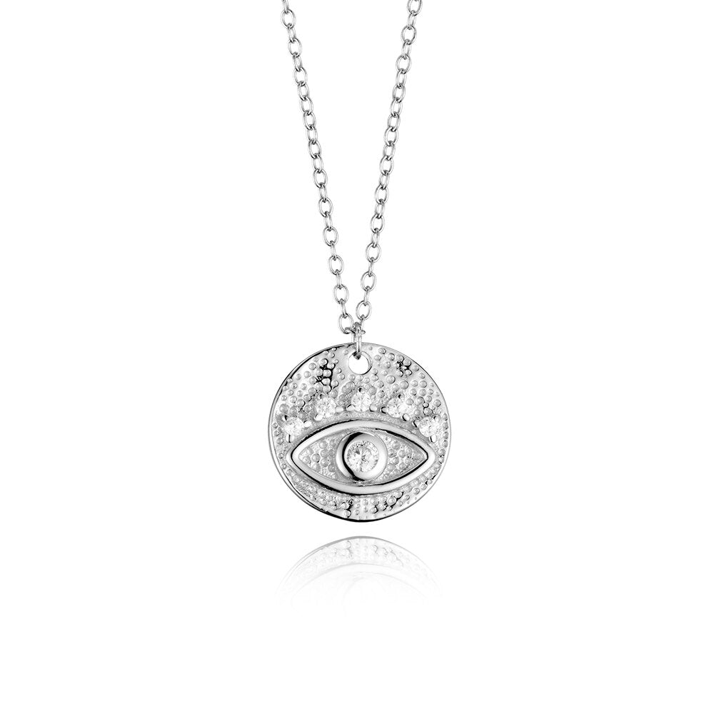Collar White Eye Plata