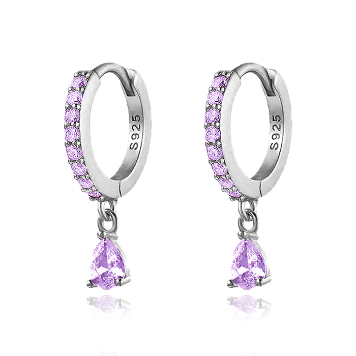 Aros Ayla Lila Plata