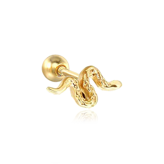 Pendiente Mini Snaky Oro