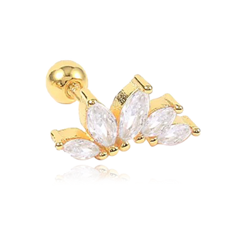 Pendiente Tabi Blanco Oro