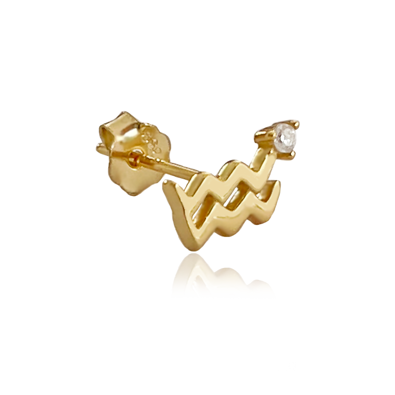 Pendiente Mini Zodiaco Oro