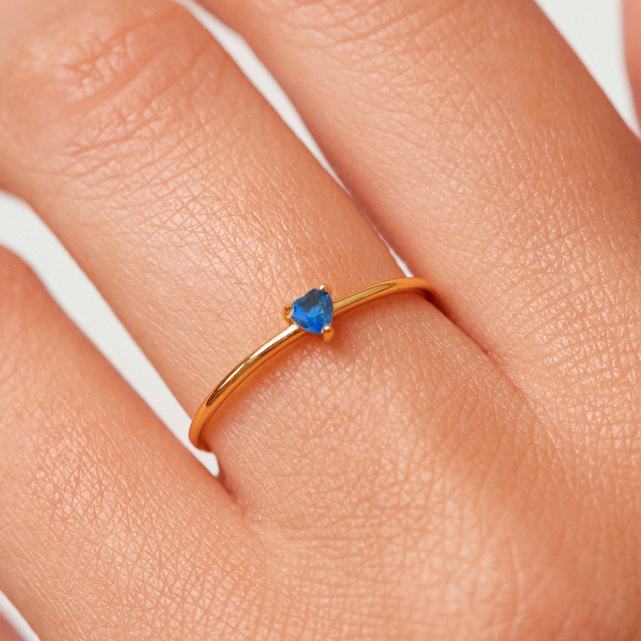 Anillo Heart Blue