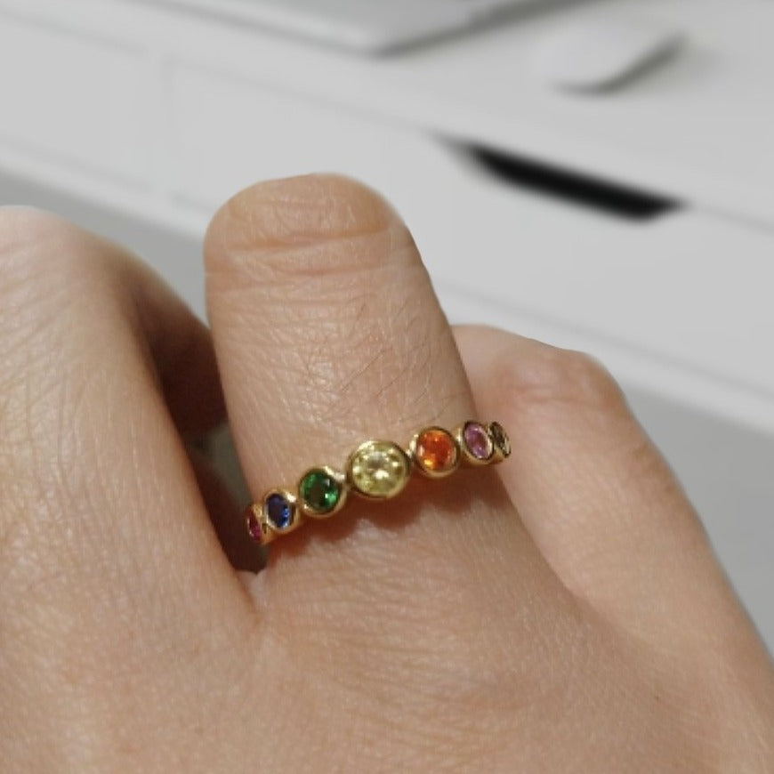 Anillo Rainbow Oro