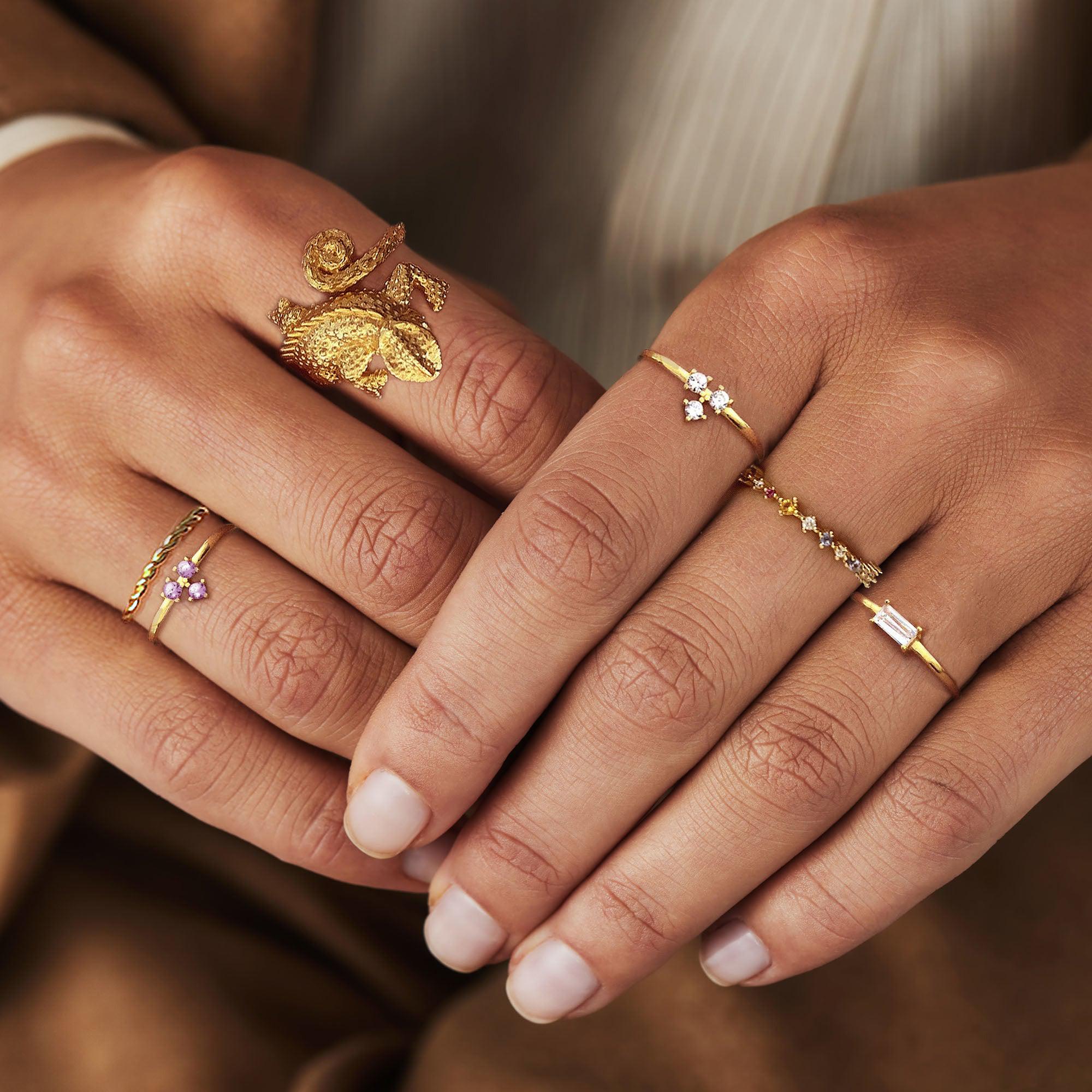 Anillo Lizard Oro