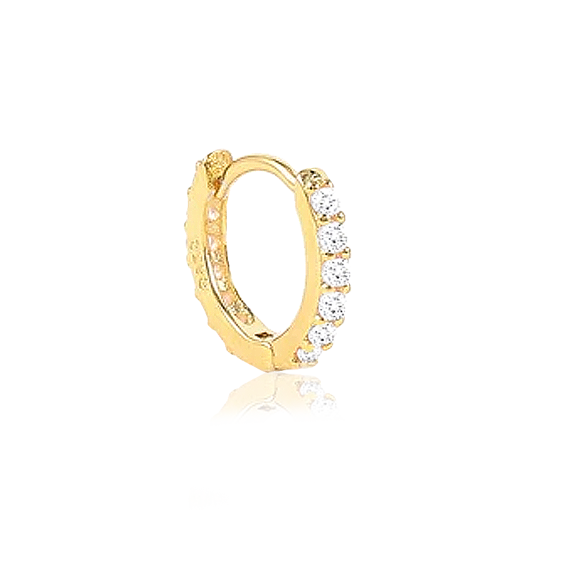 Aro Mini Blanco Oro - 7mm