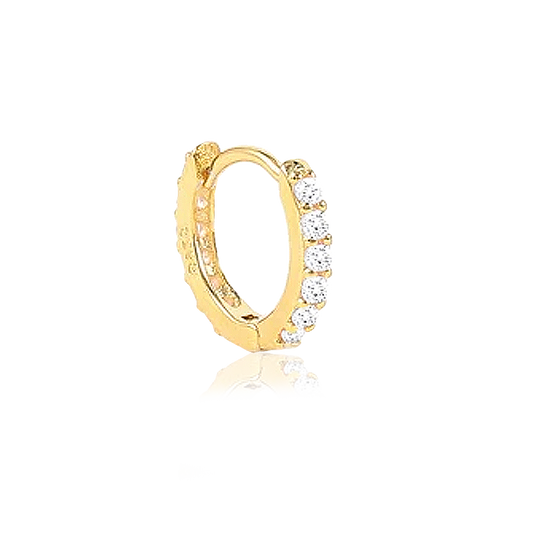 Aro Mini Blanco Oro - 7mm