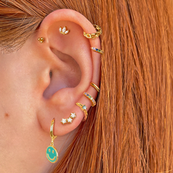 Aros Mini Rainbow Oro - 7mm