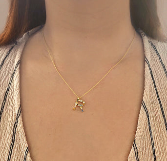 Collar Colorful Inicial Oro