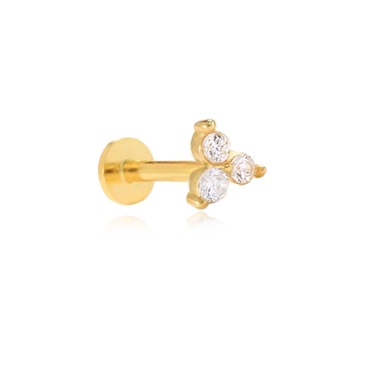 Pendiente Clover Flower Oro
