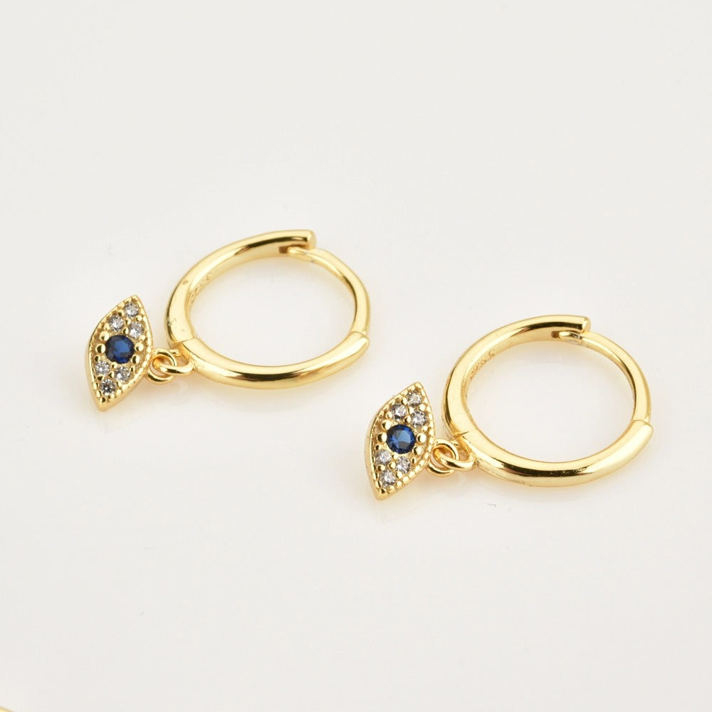 Aros Blue Eyesclum Oro