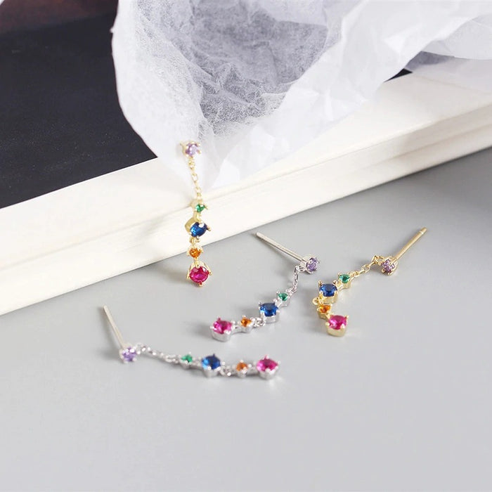 Orecchini pendenti color argento