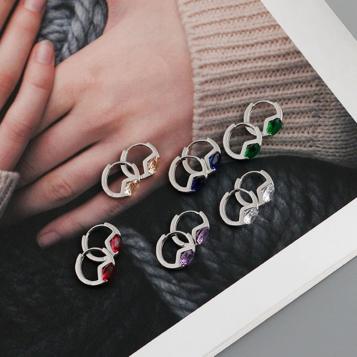 Orecchini Meg Green Argento