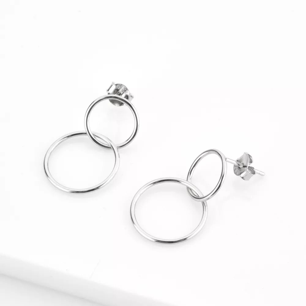 Pendientes Two Plata