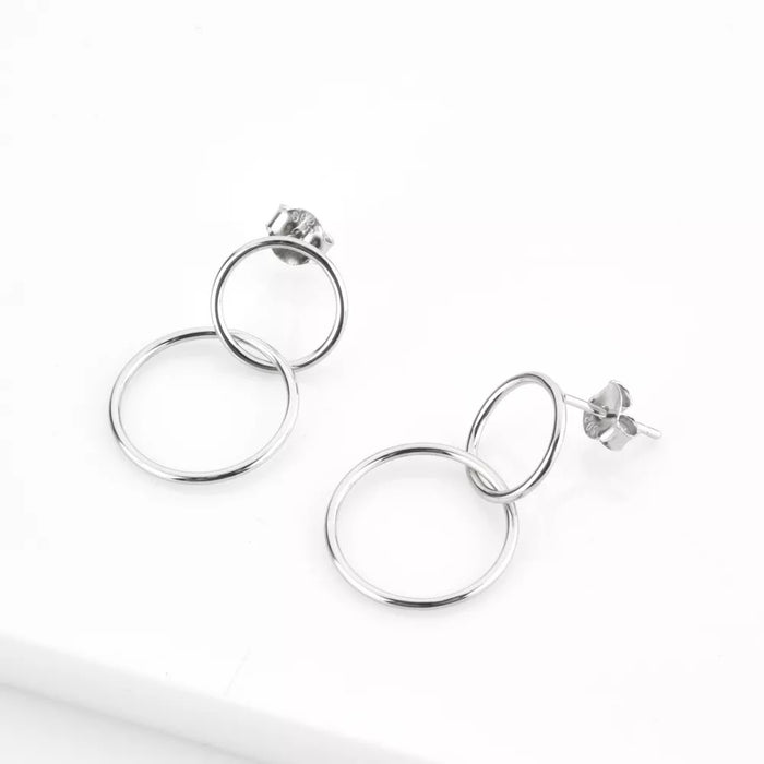 Pendientes Two Plata