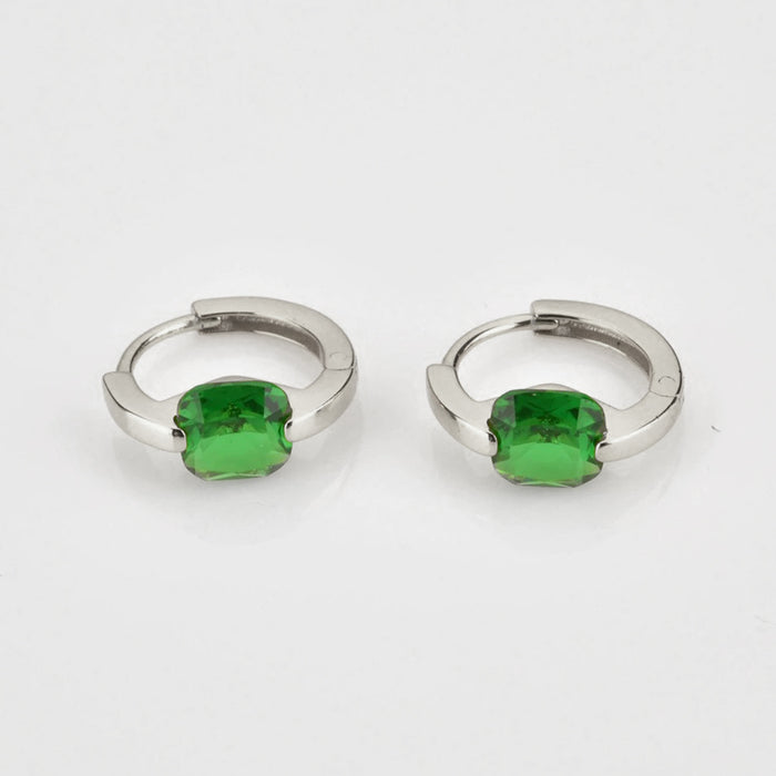 Orecchini Meg Green Argento
