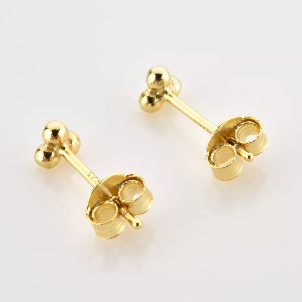 Pendiente Mini Bolitas Oro