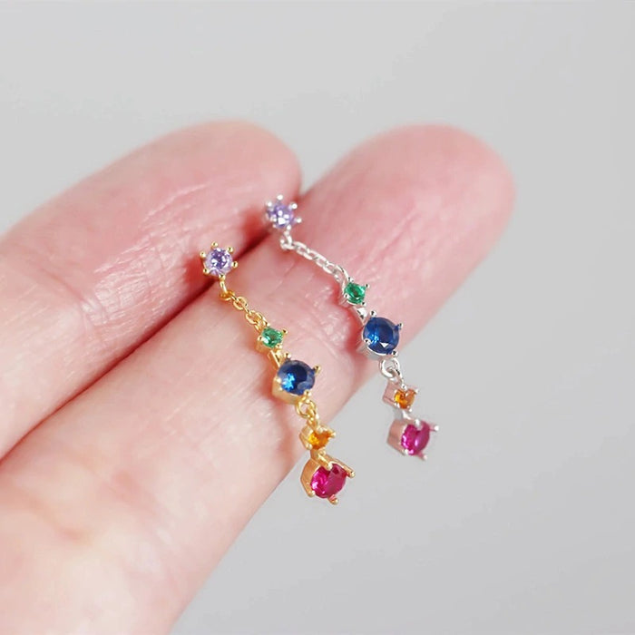 Orecchini pendenti color argento