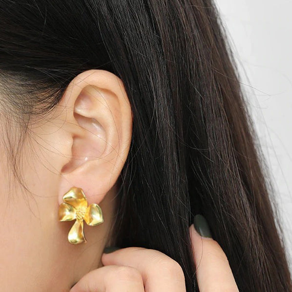 Pendientes Fleur Oro