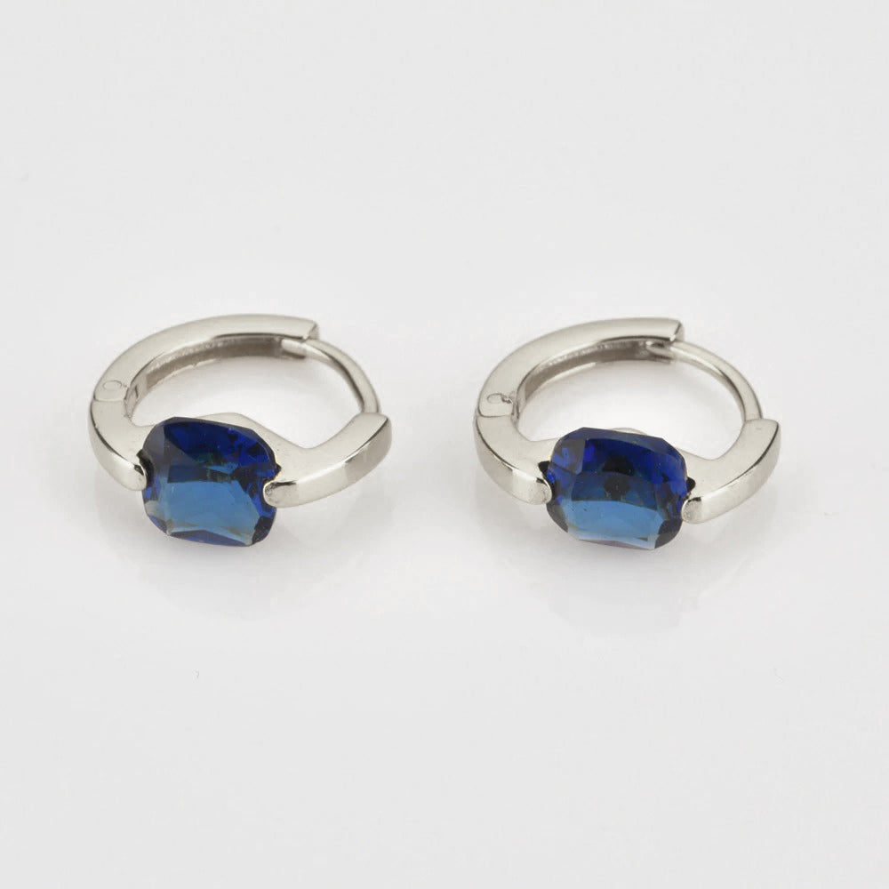 Aros Meg Blue Plata